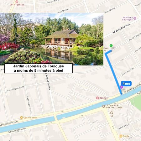 Le Saint Eloi - Studio Avec Parking Toulouse Centre Apartment Ngoại thất bức ảnh