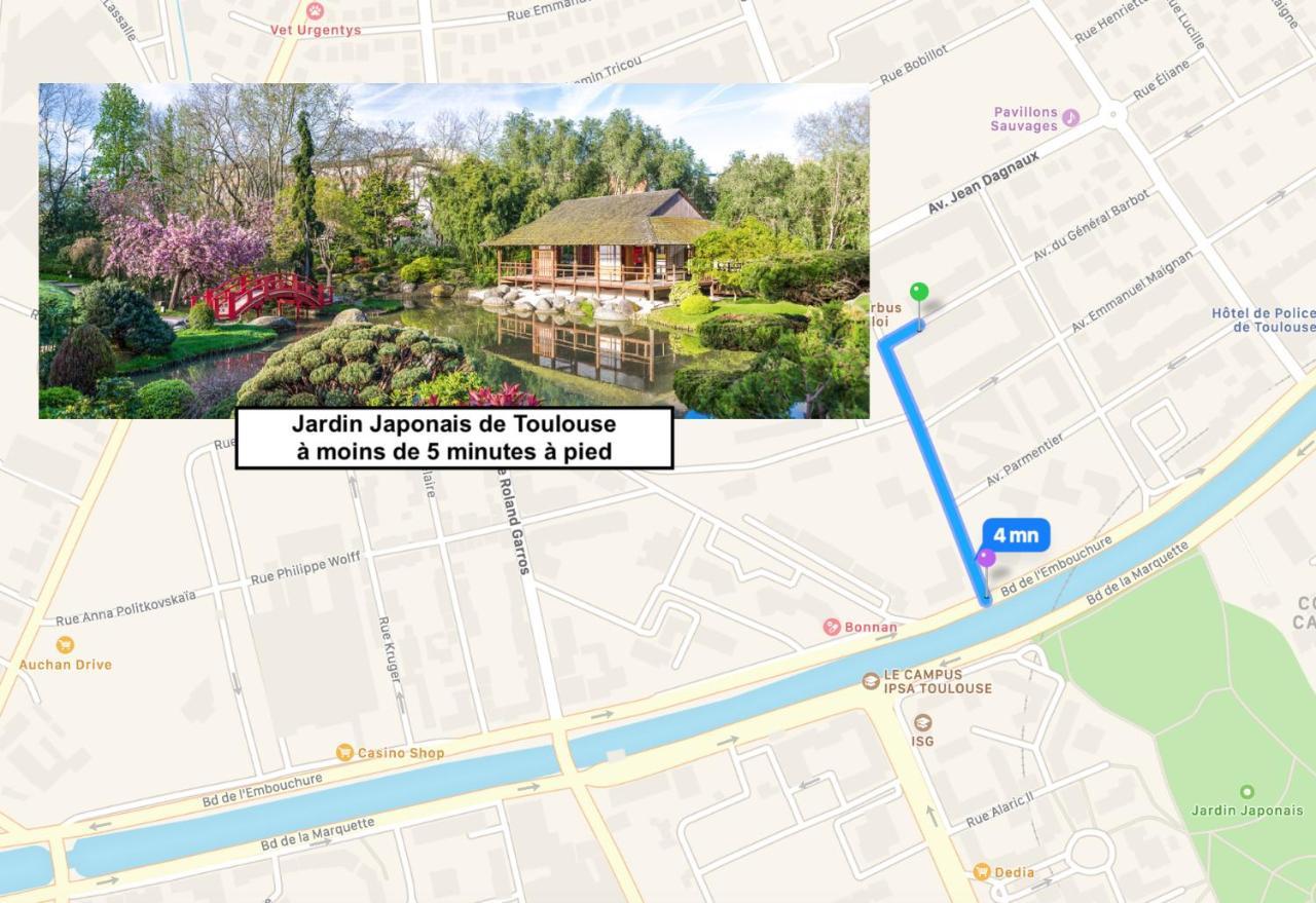 Le Saint Eloi - Studio Avec Parking Toulouse Centre Apartment Ngoại thất bức ảnh